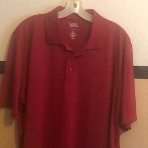 Extra large red polo shirt